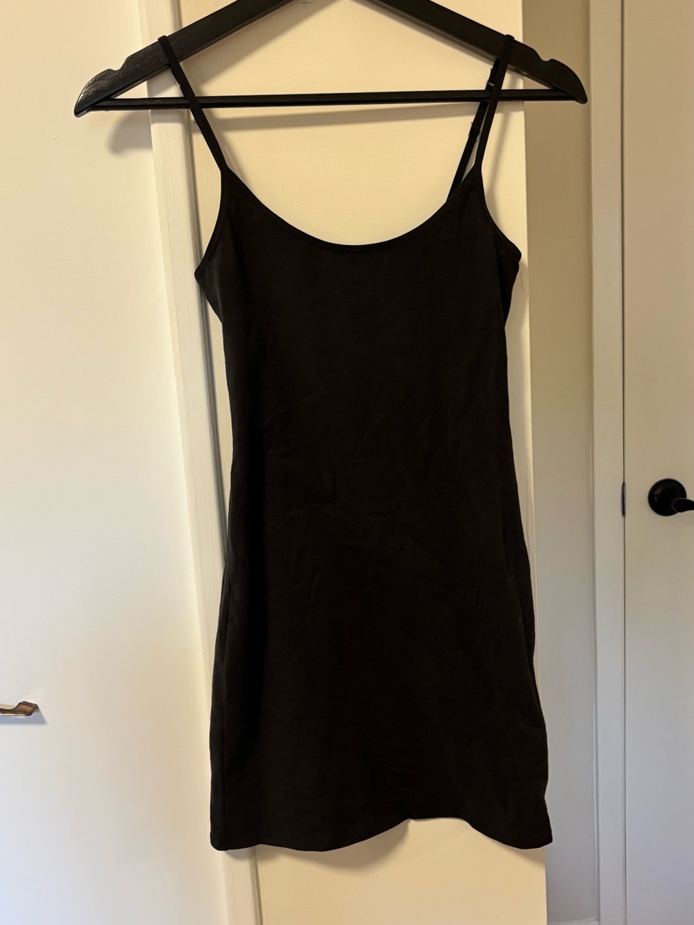 Hollister Black Mini Slip Dress with Spaghetti Straps size XS